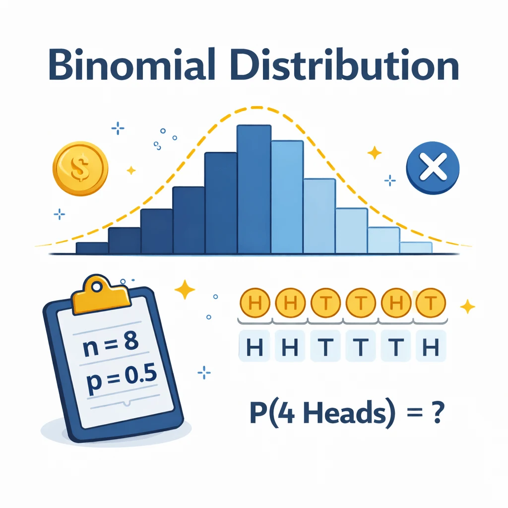 Binomial Distribution: Visual Guide & Interactive Calculator