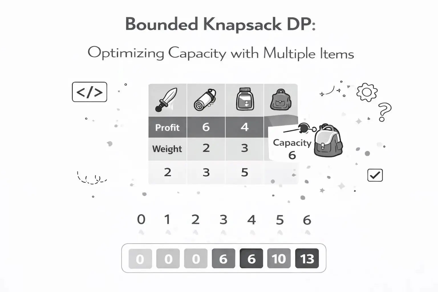 Bounded Knapsack DP: Pack Under Two Caps