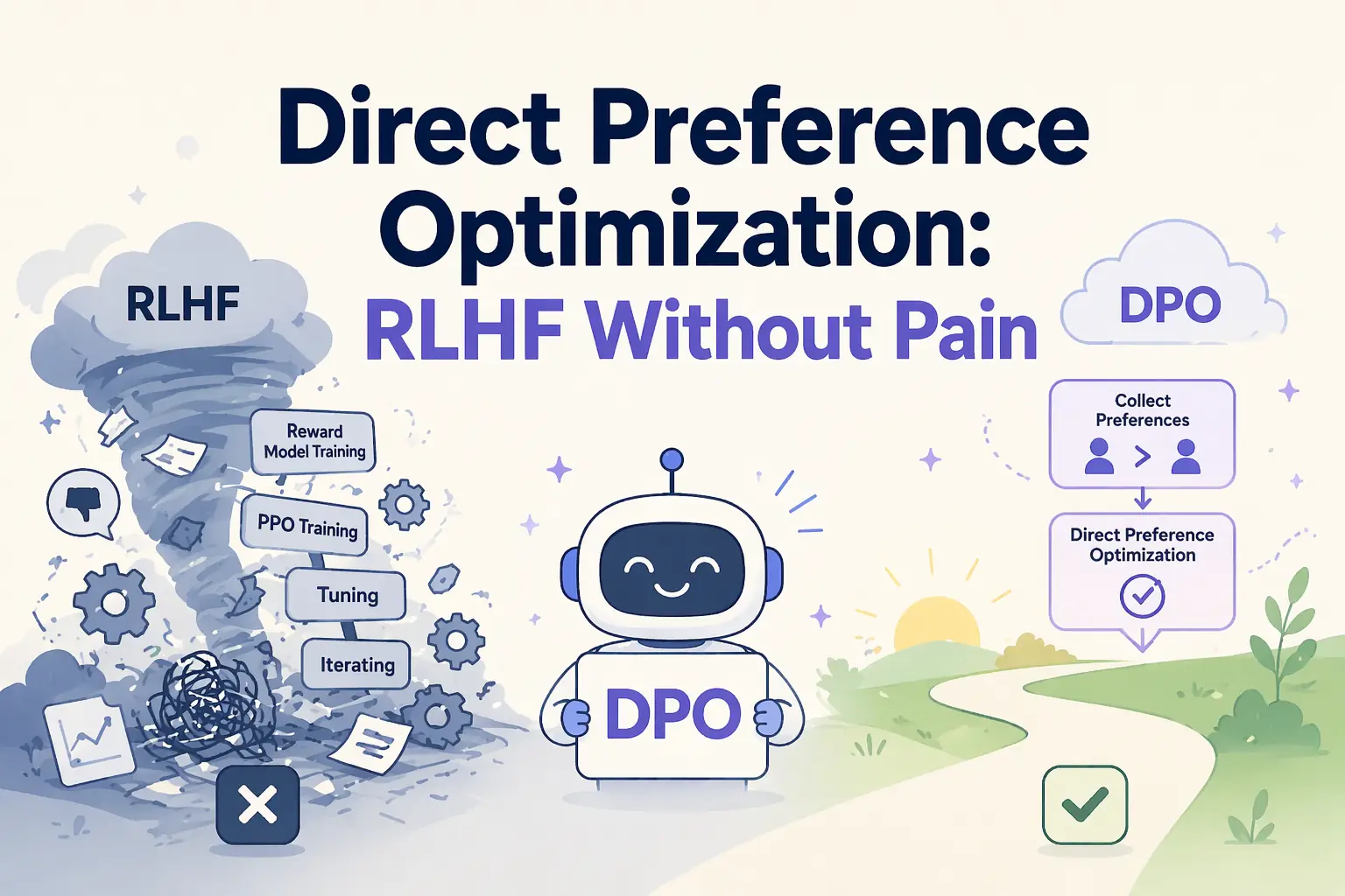 Direct Preference Optimization: RLHF Without Pain