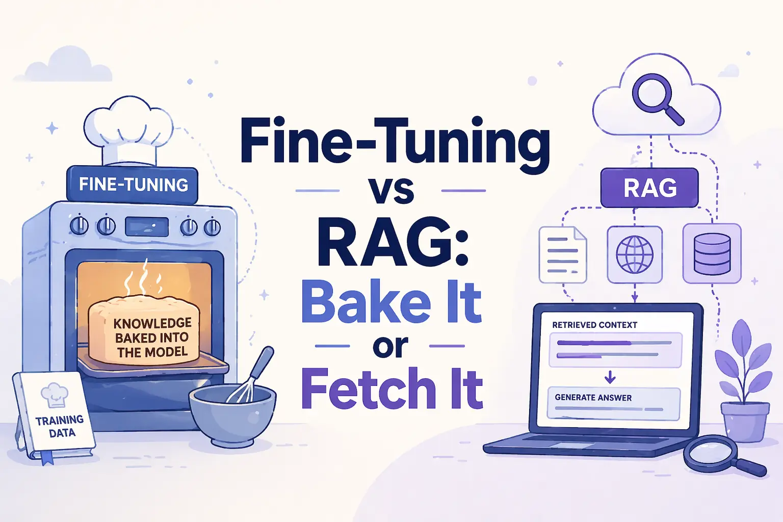 Fine-Tuning vs RAG: Bake It or Fetch It