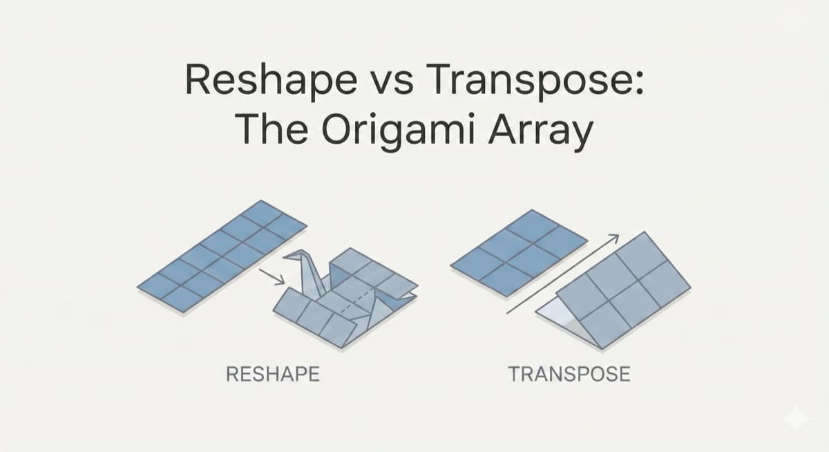 NumPy Reshape vs Transpose: Why One Can't Rotate Images