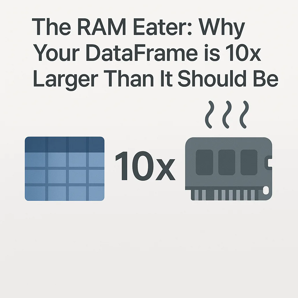 Pandas Memory: Why Your DataFrame is 10x Larger Than Needed