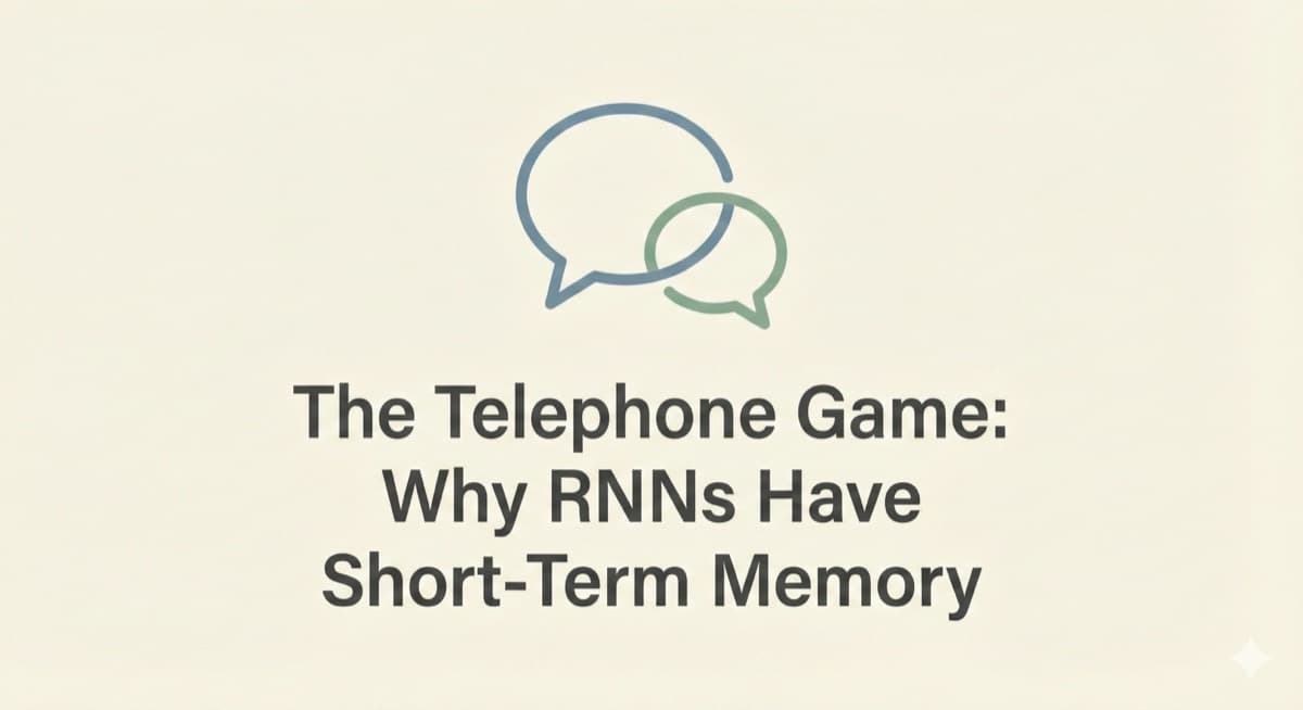 Why RNNs Forget: The Telephone Game Problem Explained
